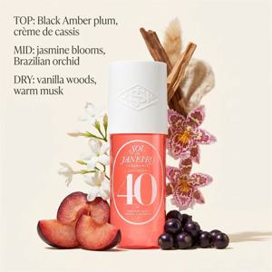 솔 데 자네이로 체이로사 40 퍼퓸 미스트 90ml 바닐라 플로럴 프루티 향, 오래 지속되는 향기, 패션 여행용 향수