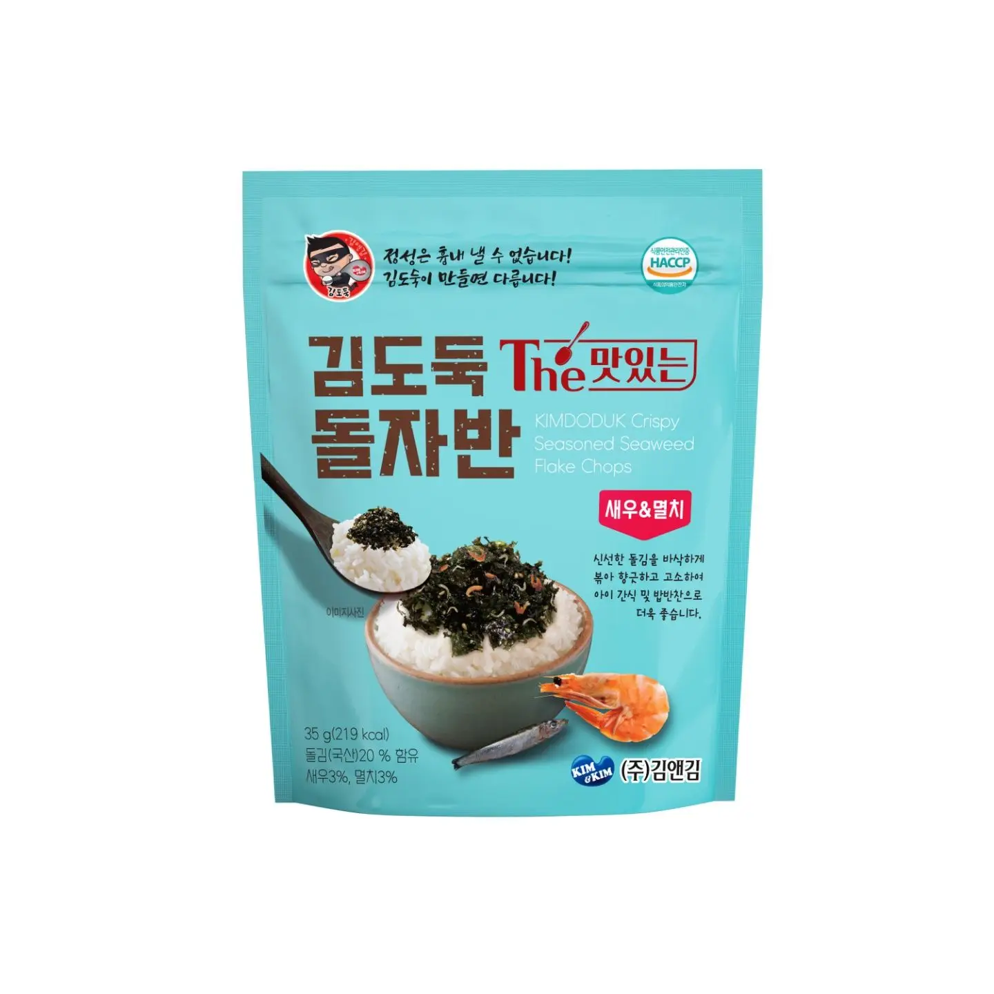 김앤김 김도둑 새우멸치 돌자반볶음 35g