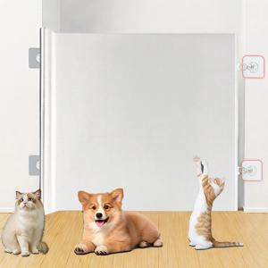 실내 강아지 울타리, 접이식 개 울타리, 조절 가능한 울타리, 무타공, 어린이 안전 스크린, 아동 및 애완견용