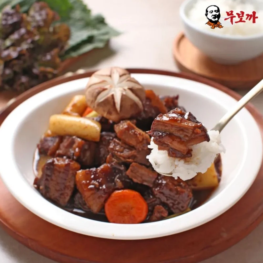 [무보까] 국내산 한돈 순살 돼지갈비찜 500g x 1팩, 삼겹 돼지갈비찜