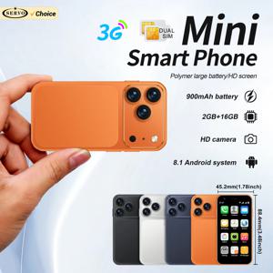 SERVO 18SE 미니 3G 포켓 스마트폰 안드로이드 시스템 구글 플레이 16GB ROM 2MP 카메라 와이파이 초소형 스마트폰 듀얼 SIM 대기
