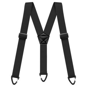 남성용 헤비듀티 서스펜더, 작업복, 바이커, 아웃도어용, 3.8cm 폭 X자형, 4개 스냅 후크, 조절 가능한 탄성 바지 브레이스 스트랩 벨트