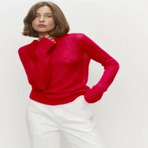Blubelle 여성의 우아한 슬림 피트 스웨터 여름 가을 점퍼 캐주얼 세련된 라운드 넥 긴 소매 패션 루즈 풀오버