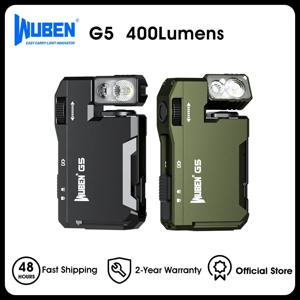 WUBEN 멀티 컬러 마그네틱 EDC G5 손전등 400 루멘 USB-C 충전식 키체인 핸즈프리 캠핑, 자동차 수리, 가정용