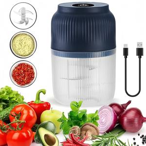 320ml 전기 미니 마늘 다지기 USB 칠리 페퍼 그라인더 주방 도구 마늘 생강 채소 아기 음식 선물