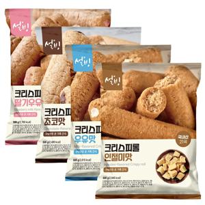 설빙 국내산21곡 크리스피롤 500g (인절미맛/우유맛/초코맛/딸기우유맛)