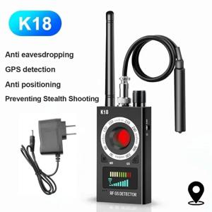 K18 다기능 안티 캔디드 캠 무선 렌즈 장치 파인더, 1MHz-6.5GHz GSM 오디오 버그 파인더, GPS 신호 RF 트래커 감지, 신제품