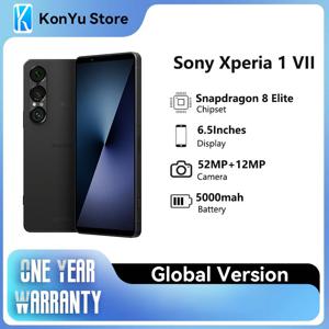새로운 오리지널 소니 엑스페리아 1 VII 5G 120Hz XQ-FS72/B2 52+12MP 스냅드래곤 8 엘리트 6.5인치 FHD+HDR OLED 디스플레이 5000mAh 안드로이드