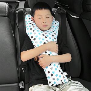 1개 아기 카시트 목베개 - Y자형 안전벨트 여행용 베개, 차량용 목베개, 수면 베개, 창의적인 물음표 디자인의 조절 가능한 안전벨트 어깨 패드, 장거리 운전, 자동차, 기차, 비행기용, 베이비 샤워 선물로 완벽