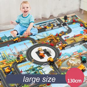 도시 교통 주차장 놀이 매트 방수 주차장 어린이 Playmat 어린이 깔개 소년 소녀 어린이를위한 교육 장난감지도 ​