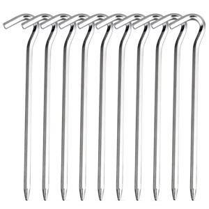 경량 텐트 펙 캠프사이트 그라운드 네일, 5개/10개 18cm 알루미늄 합금 쉘터 텐트 스테이크, 캠핑 텐트 액세서리