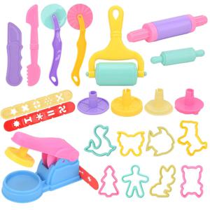 어린이용 DIY 클레이 도구 놀이 반죽 도구 키트, 다양한 동물 몰드 커터, 롤링 핀, 플라스티신 몰드, 클레이 액세서리