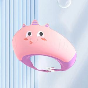 어린이 샤워 샴푸 모자 어린이를위한 부드러운 조절 가능한 방수 워시 헤어 모자 귀와 눈 안전 보호 아기 샴푸 모자