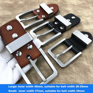 남성용 솔리드 티타늄 D 링 벨트 버클(니켈 프리) - 35mm/38mm 헤비 듀티 버클, 저자극성 금속 벨트 액세서리