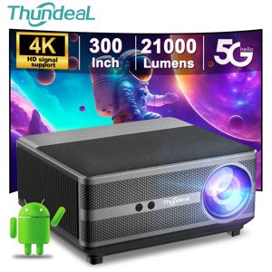 ThundeaL-풀 HD 1080P 프로젝터 TD98, 와이파이 LED 2K 4K 비디오 영화 스마트 TD98W 안드로이드 프로젝터 PK DLP 홈 시어터 시네마 비머 무선 미러링 HD급 고해상도 LED 빔프로젝터 가정용 캠핑용
