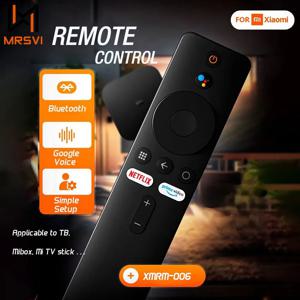 샤오미 미 박스 S 미 TV 스틱 4K 스마트 TV 4X 안드로이드용 MRSVI XMRM-006 블루투스 음성 리모컨 (구글 어시스턴트 지원)
