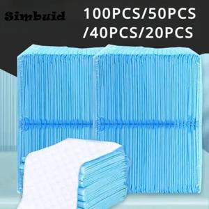 100/50/40/20PCS 애완 동물 기저귀 패드 흡수성 냄새 제어 빠른 건조 강아지 개 훈련 오줌 매트 애완 동물 용품 개 화장실 일회용
