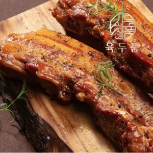 장작 훈연 바베큐 초벌 통삼겹살