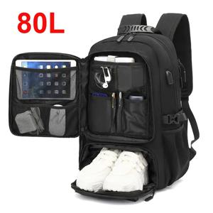여성과 남성을 위한 50L 60L 80L 여행 배낭 대용량 야외 방수 남성 비즈니스 여행 배낭 여성 노트북 가방