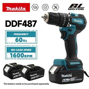 2026 마키타 DDF487 18V 브러시리스 무선 전동 드릴 드라이버 파워툴 (마키타 18V 배터리 팩 시스템용)