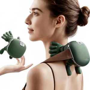 지능형 완전 자동 어깨 및 목 마사지기 손가락 주무름 마사지 기능 USB 전원 공급으로 신체 피로 완화