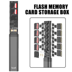 마이크로 SD 카드 박스 메모리 카드 박스 플래시 메모리 카드 보관함 TF 카드 SIM 카드 USB 장치 메모리 카드 읽기용 멀티 케이블