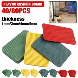 40/80 플라스틱 가스켓, 4가지 사이즈, 문틀 및 창틀 조정, 타일 수평 맞추기, PP 가스켓, 쐐기 등에 사용