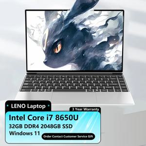 윈도우 11 프로 NAIWO 게이밍 노트북 인텔 코어 I7-8650U 21GB RAM 1/2TB SSD 14.1인치 1920*1080 노트북 PC 5000mAh 무료 배송