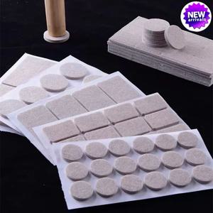 3-72Pcs 펠트 의자 다리 패드 3mm 두꺼운 바닥 스크래치 보호기 매트 음소거 미끄럼 방지 자체 접착 DIY 가구 액세서리