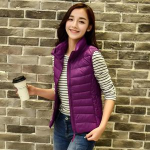 화이트 덕 다운 조끼 여성용 민소매 재킷 2025 신상 여성용 초경량 패커블 조끼 여성 코트
