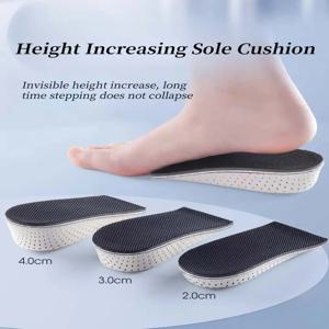 보이지 않는 높이 증가 Insoles EVA 메모리 폼 남성 여성 신발 깔창 발 뒤꿈치 리프팅 2/3/4CM 키가 큰 쿠션 신발 패드 높이기
