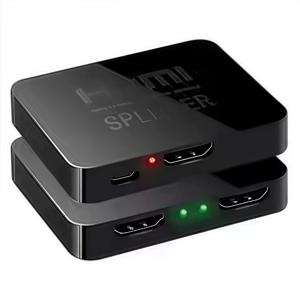 1x2 4K HDMI 분배기 - 듀얼 모니터, PC, 프로젝터, 노트북용 1 입력 2 출력 비디오 분배기, 4K@60Hz HD 증폭기 스위치 박스