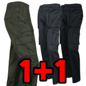 1+1남자 봄가을 작업복바지 노가다 건빵바지 등산바지 무지카고바지 주머니많은 전술바지 정비복 빅사이즈
