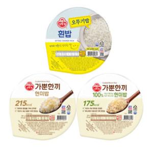 오뚜기 오뚜기밥 18개+18개 골라담기 (흰밥/가뿐한끼현미밥/식이섬유플러스밥)