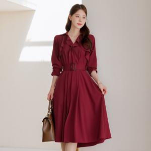 할인쿠폰/빅사이즈/원피스/하객룩/오피스룩/플레어/h라인원피스/쉬폰/정장/결혼식/돌잔치(S~XXL)