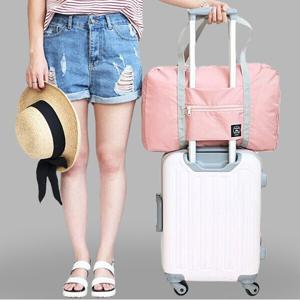 (1+1) 베이직 심플 대용량 캐리어 결합 보조가방 여행용 파우치 트렌디 보스턴 트레블 백 수납 생활방수