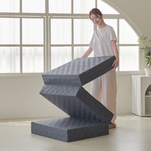 고밀도 3단 접이식 단단한 침대 토퍼 매트리스  8cm 15cm 바닥 매트릭스