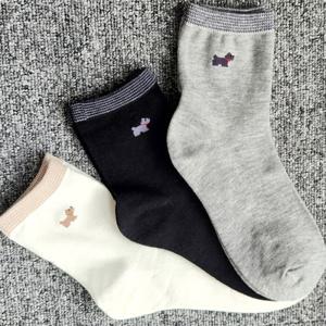 국산 여성 양말 면 중목 10켤레 세트 무지