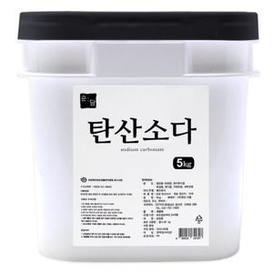 (100% 미국산) 순담 탄산소다 5kg 미국산 탄산나트륨 워싱소다 세탁보조제 세제 세정제 계량 스푼 증정