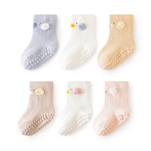 신생아 미끄럼방지 입체동물 매쉬양말 3족세트