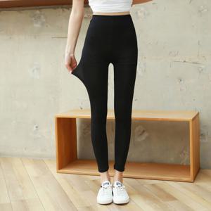 여름용 여성 아이스 레깅스 시원한 냉감 쫄바지 무발 9부 타이즈