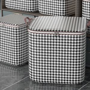 플라츠 체크 이불의류 정리함 110L 4개세트 대용량 리빙박스 이불정리 옷정리