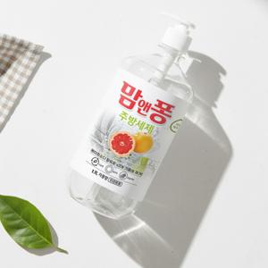 맘앤퐁 주방세제 1100ml x 2개입 + 펌프1개