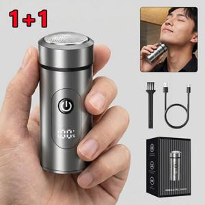 1+1독일 고급 미니 면도기 방수전기면도기 휴대용면도기 여행용면도기