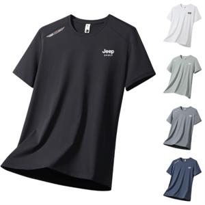 지프스피릿 남성 속건 반팔 티셔츠 여름 고탄력 아이스 통기 상의 9806