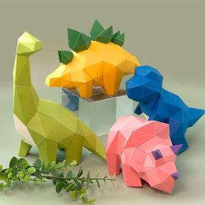 공룡 모형 만들기 DIY 만들기 재료 학교 수업 12개 세트 랜덤 배송