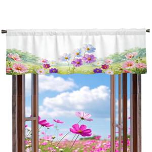 창문 커튼 바란스 주방 미니 플라워 감성 커튼 가리개 좋은제품+사은품