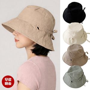 라이트 스트랩 버킷햇 여성 여름 햇빛가림 챙 등산 여행 모자