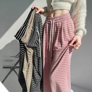 여성 단가라 데일리 와이드 팬츠 트레이닝 바지