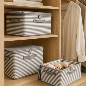 접이식 패브릭 리빙박스 이불 수납함 옷정리함 다용도 수납박스 1+1 이벤트
